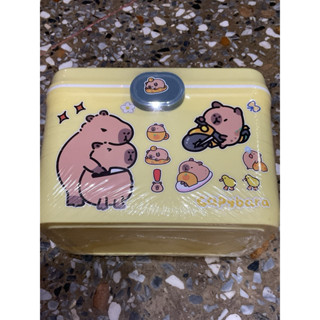 【九尾妖姬】 卡皮巴拉 Capybara 手提式 疊疊樂收納箱 卡通 旅行 娃娃 娛樂 收藏 公仔 玩具