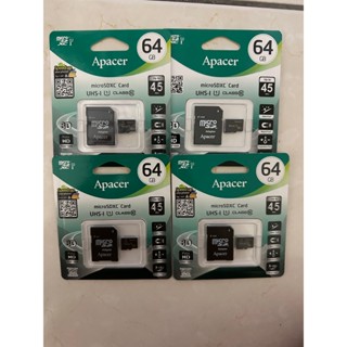 Apacer 宇瞻 記憶卡 Micro SD 64G UHS-I Class 10 附SD轉卡