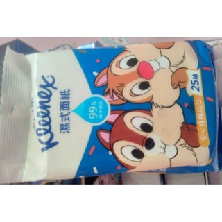 (濕式面紙- 25抽袋裝) Kleenex 舒潔 溼式面紙- 卡通版包裝