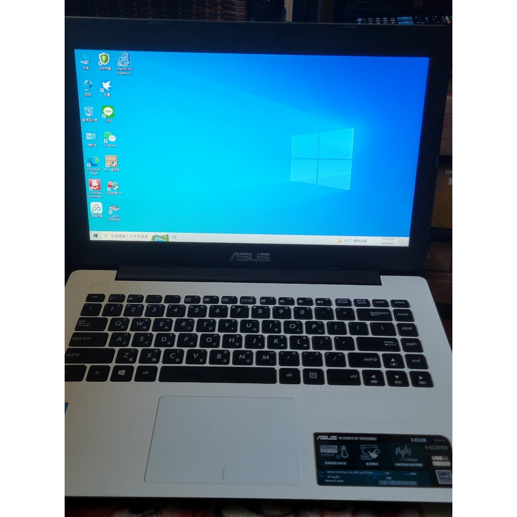 華碩 ASUS X453M 二手筆電 N2830 2.16GHz RAM 4G HDD 500GB 文書機