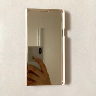 {保護殼} 三星Samsung NOTE 5 掀蓋式 香檳金 鏡面手機殼