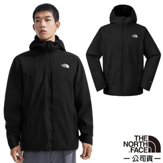 【The North Face】男 防風防潑水保暖透氣連帽外套 TWILIGHT 休閒夾克 機車外套 黑 89ZN