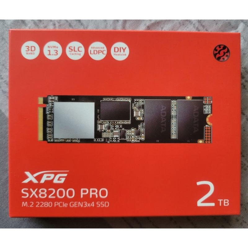 二手 威剛XPG SX8200 PRO 2TB GEN3x4 SSD