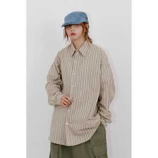 【Kukii】🇰🇷 SECOND ALLEY 直條紋 復古 襯衫-3colors UNISEX