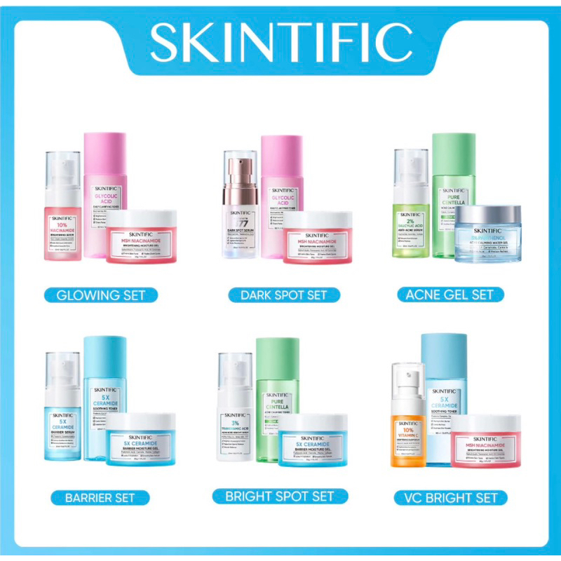 SKINTIFIC | Ceramide Cleanser / Moisturize Gel / Serum Toner