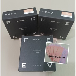 Feev 高保濕霧面絲綢氣墊/高保濕水光肌氣墊粉餅☆正品快速出貨☆贈腮紅蜜2ml*1