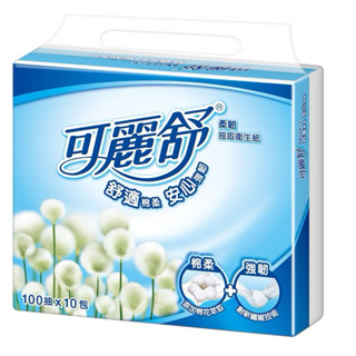 可麗舒柔韌抽取衛生紙100抽(80包/72包)箱