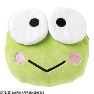 丸真絨毛造型收納包/ 大眼蛙/ 臉 eslite誠品