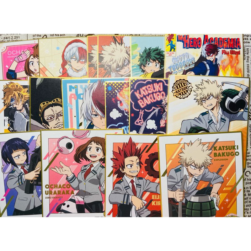6/17 日版 我的英雄學院 色紙 轟焦凍 上鳴電氣 切島銳兒郎 爆豪 綠谷 御茶子 耳郎 相澤