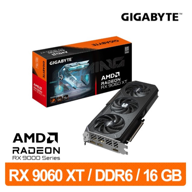 全新含發票 註五年 技嘉 GIGABYTE  RX 9060 XT GAMING OC 16G 顯示卡 RX9060XT