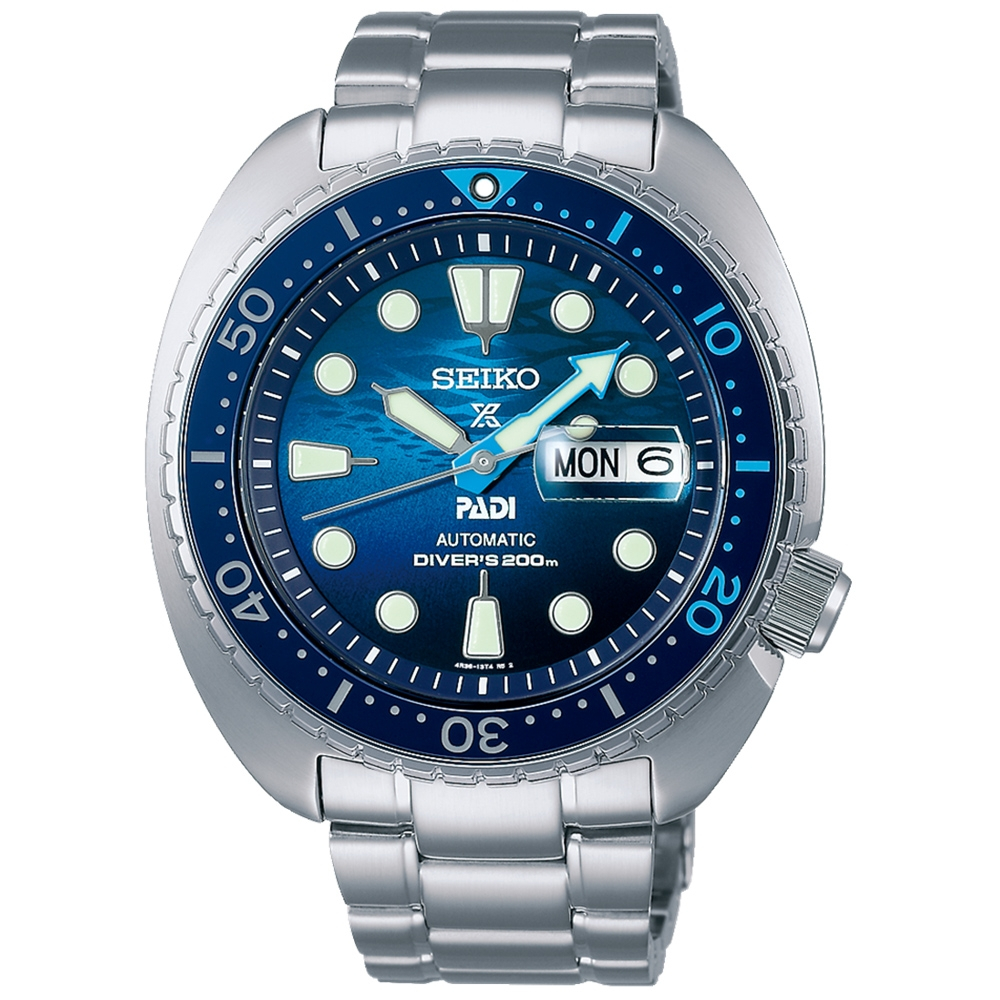 SEIKO精工 Prospex PADI 海龜 特別版200米潛水機械錶 送禮首選-45mm4R36-06Z0F