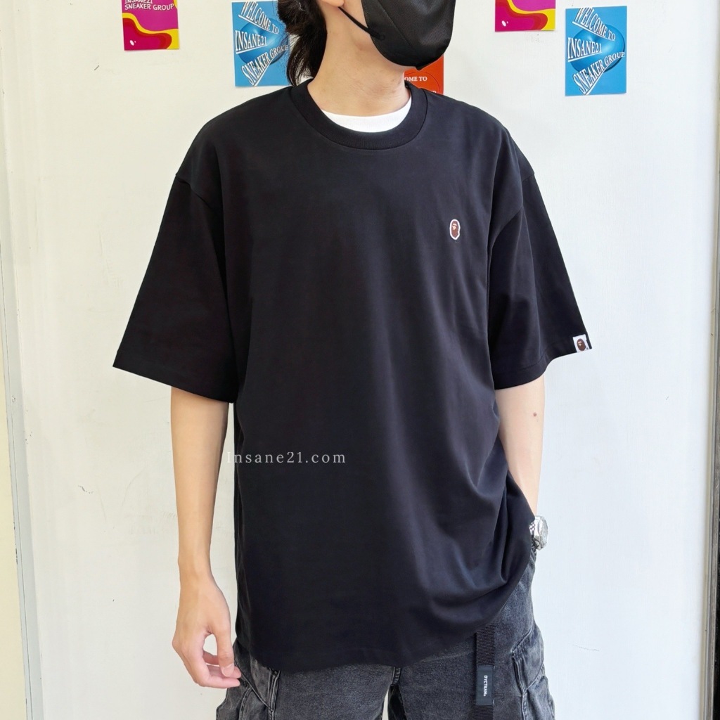 BAPE HEAD ONE POIN 左胸 小猿人頭 刺繡 LOGO 短袖 短T【Insane-21】