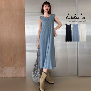 LULUS/木耳邊中線無袖長洋裝３色【A02250062】250702