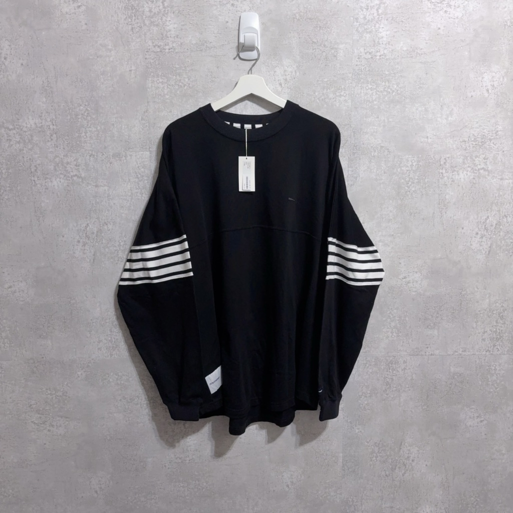 18aw DESCENDANT CETUS JERSEY LS BLACK 【公式通販】