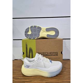 【清大億鴻】SKECHERS 女鞋慢跑鞋 GO RUN SUPERSONIC MAX白/米黃色172086WLBY