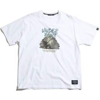 UNDER PEACE 25SS ROCK MOUNTAIN / TEE 山石景觀 短T (白色) 化學原宿