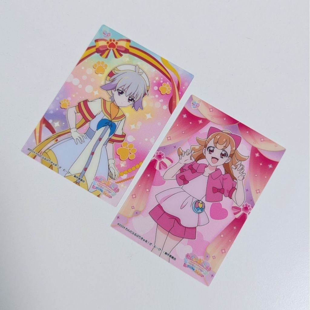 兩張一起賣 光之美少女 美妙寵物 食玩 透明 卡片 Wonderful Precure 犬飼 麥 兔山 大福