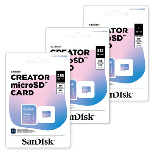 SanDisk【 Creator microSD 記憶卡 】代理商 公司貨 256GB/512GB/1TB