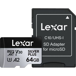 Lexar Professional 64G Silver Plus microSDXC V30 UHS-I 公司貨