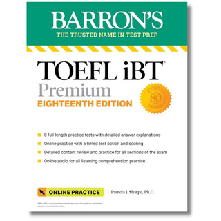 【現貨】TOEFL IBT Premium with 8 Online Practice Tests+Online Au