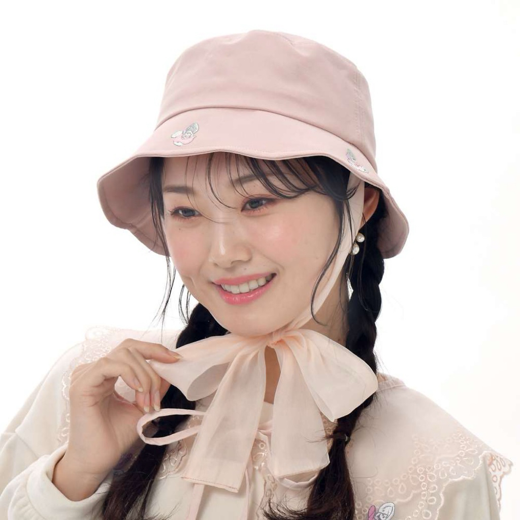 現貨 迪士尼 愛麗絲夢遊仙境 年輕牡蠣小姐們 粉色綁帶帽子 SPRING PARK FASHION