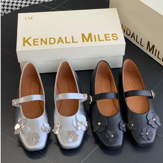 【shoes鞋魔】義大利正品KENDALL MILES女鞋 官網3280RMB 夏季新款真皮平底淺口女單鞋 復古瑪麗珍鞋