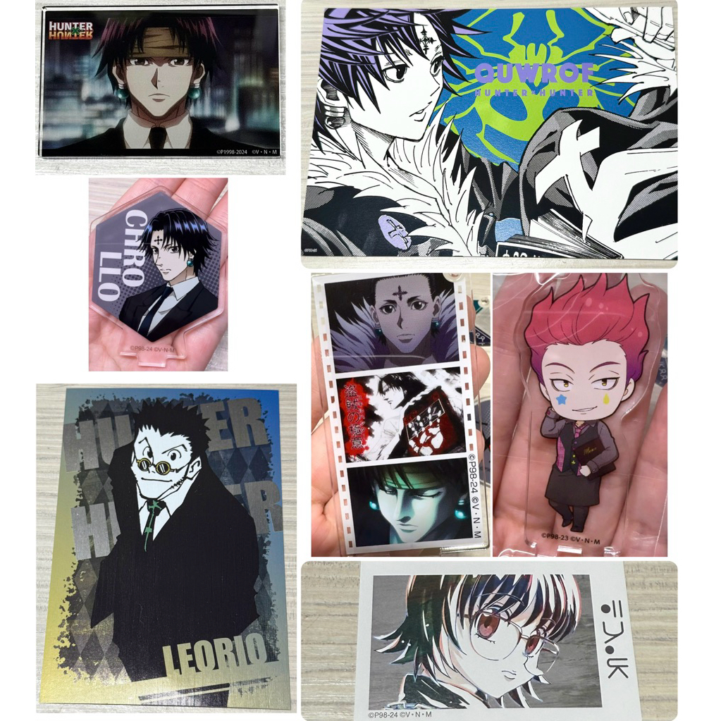 ＊HUNTERxHUNTER＊獵人 出清 三宮格立牌 團長 庫洛洛 立牌 西索 小滴相卡 金屬明信片 西裝西索 Q版立牌
