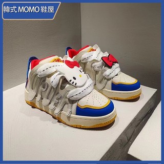 韓式MOMO鞋屋 老爹鞋男 高街凱蒂男女同款麵包鞋 小白鞋 運動鞋 休閒鞋 校園風 情侶鞋 慢跑鞋 休閒鞋 板鞋