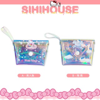 Hello Kitty 透明極光迷你零錢包 sanrio三麗鷗 收納包 錢包 現貨 禮物