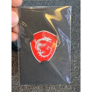 【天鷹數位科技】全新 MSI 微星原廠 金屬銘牌 信仰小物 品牌小物 微星銘牌 微星標誌 LOGO 微星魔龍 微星超龍
