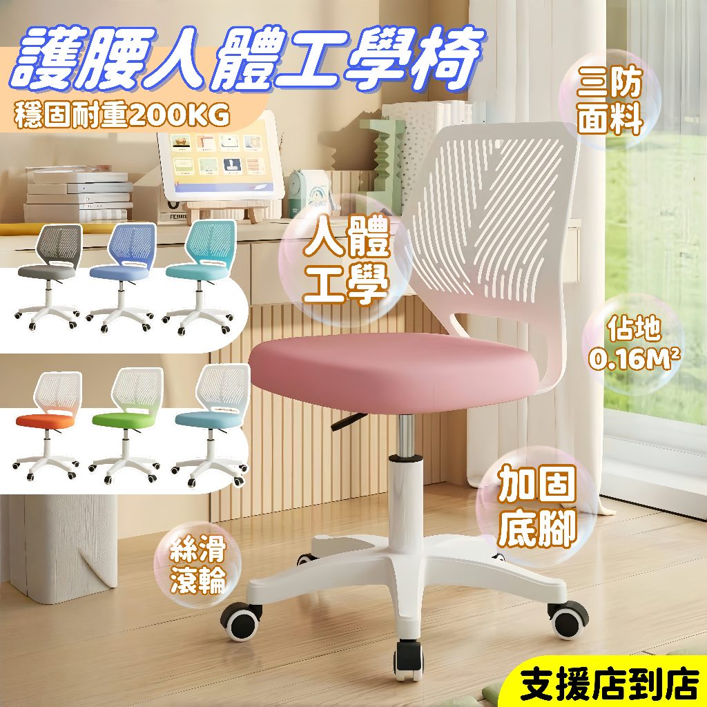 ✨現貨+預售✨人體工學護腰椅【耐重200KG】電腦椅 靠背椅 書桌椅 陞降椅 人體工學椅 電競椅 旋轉椅 化妝椅 椅子