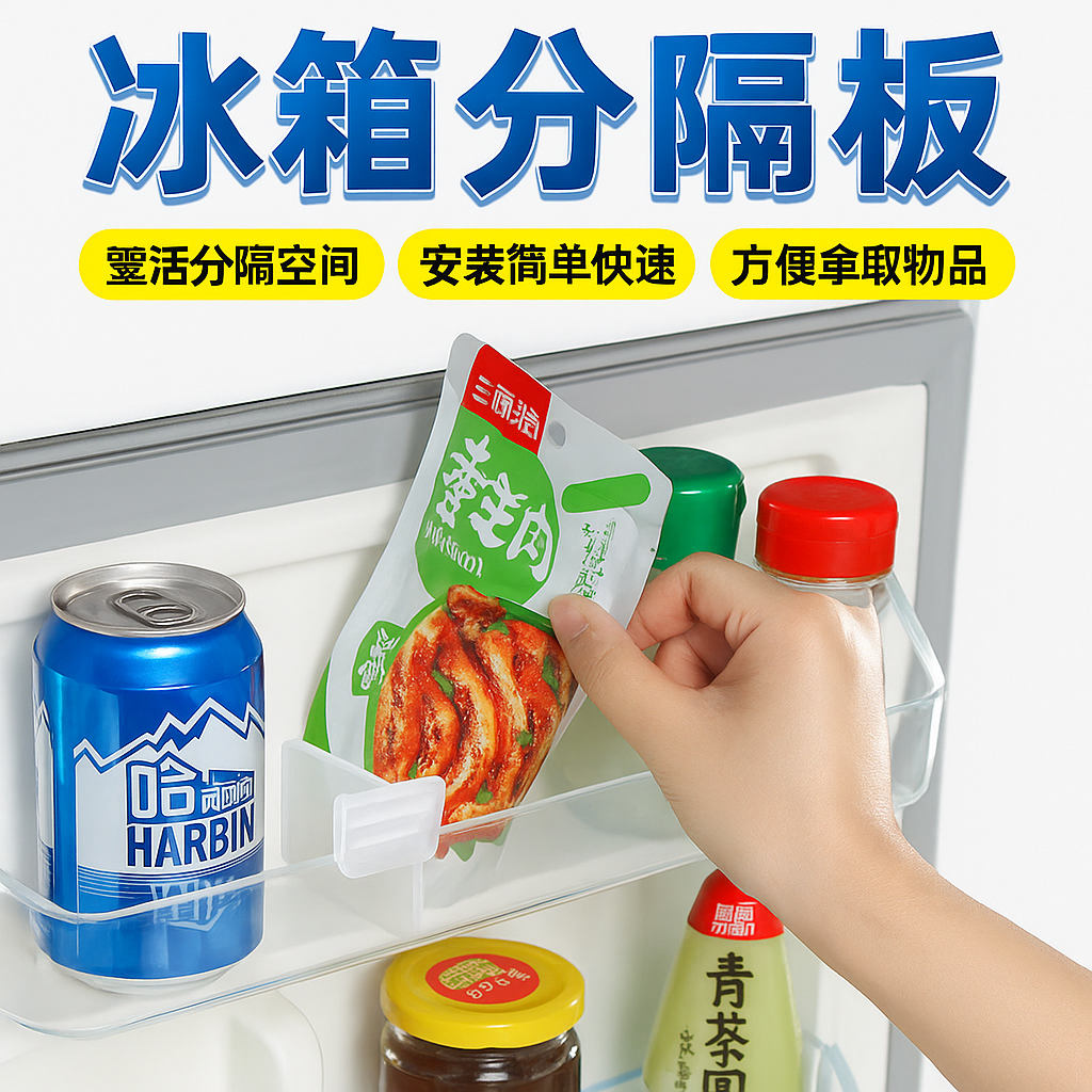 [胎王] 冰箱分隔板 分隔器 收納盒隔板