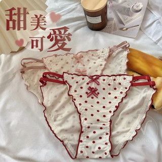 NINE [現貨]★獨特木耳點點邊比基尼 無痕 法式 情趣 性感 歐美內褲 ck內褲 比基尼 丁字褲 戰袍 女生內褲