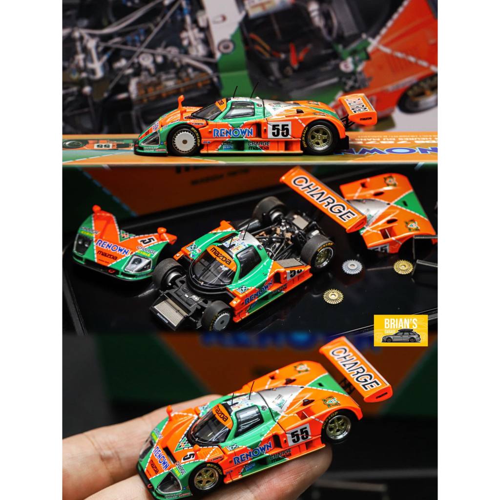 (林口現貨) MOTORHELIX 1/64 Mazda 787B 和金車 前後可開 附磁吸輪框蓋
