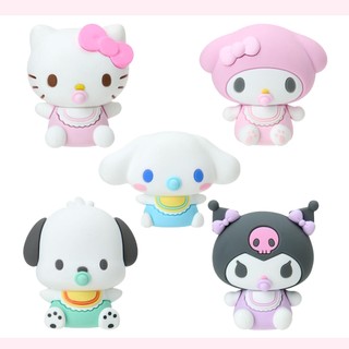 日本正版 三麗鷗 凱蒂貓 kitty 美樂蒂 大耳狗 庫洛米 帕洽狗 嬰兒 立體 造型磁鐵 冰箱貼 磁鐵 擺飾 裝飾