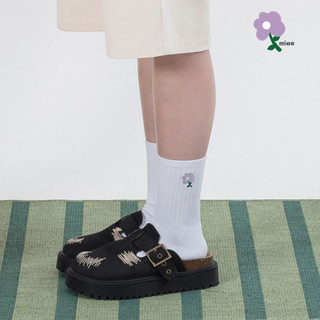 【VERTEX】AGILITY MIAO Flowers Ribbed Socks "Purple" 紫色花朵 長襪