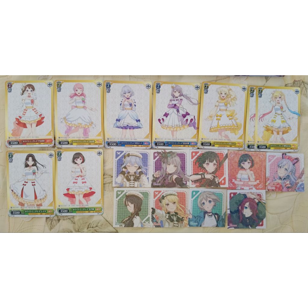 Bangdream 少女樂團派對 特典卡 貼紙 香澄 彩 真白 友希那 心 蕾 阿拉蕾 透子 琉唯