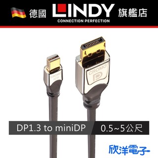 LINDY林帝 MiniDP to DP Mini-DisplayPort對DisplayPort (41551_A)
