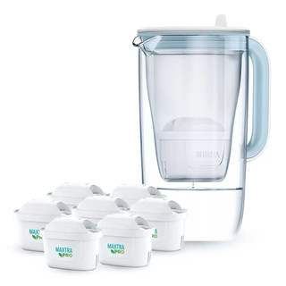 Brita 德國製 純淨玻璃濾水壺 德國濾水玻璃壺 2.5公升 / brita Maxtra Pro 濾芯