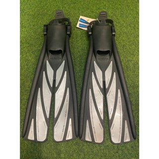 ATOMIC SPLIT FIN 水中煙 銀色 潛水 分叉蛙鞋 SIZE S 展示品