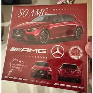 全新 賓士 a-class amg 貼紙 車貼 2張一組販售
