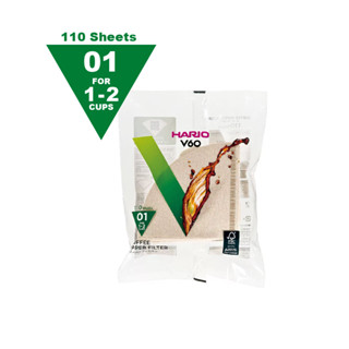 其裡商行 HARIO V60濾紙 無漂白濾紙 #01 #02 *110入 日本正貨