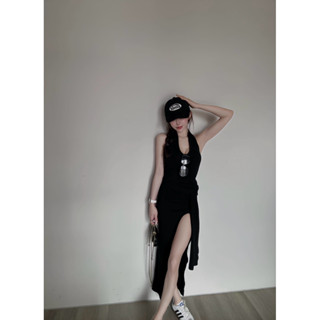 ♡⃝ ᵀᴼᴾ.ˢᴴᴼᴾ ◡̈ ⋆ ꫛꫀꪝ👗現貨+預購火辣辣🔥歐美渡假長洋裝/ 休閒日常針織洋裝/ 繞頸/腰圍綁帶設計