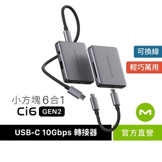 【週日加碼】MONITORMATE Ci6 USB-C Gen2 六合一小方塊Hub【iPhone16,17可】