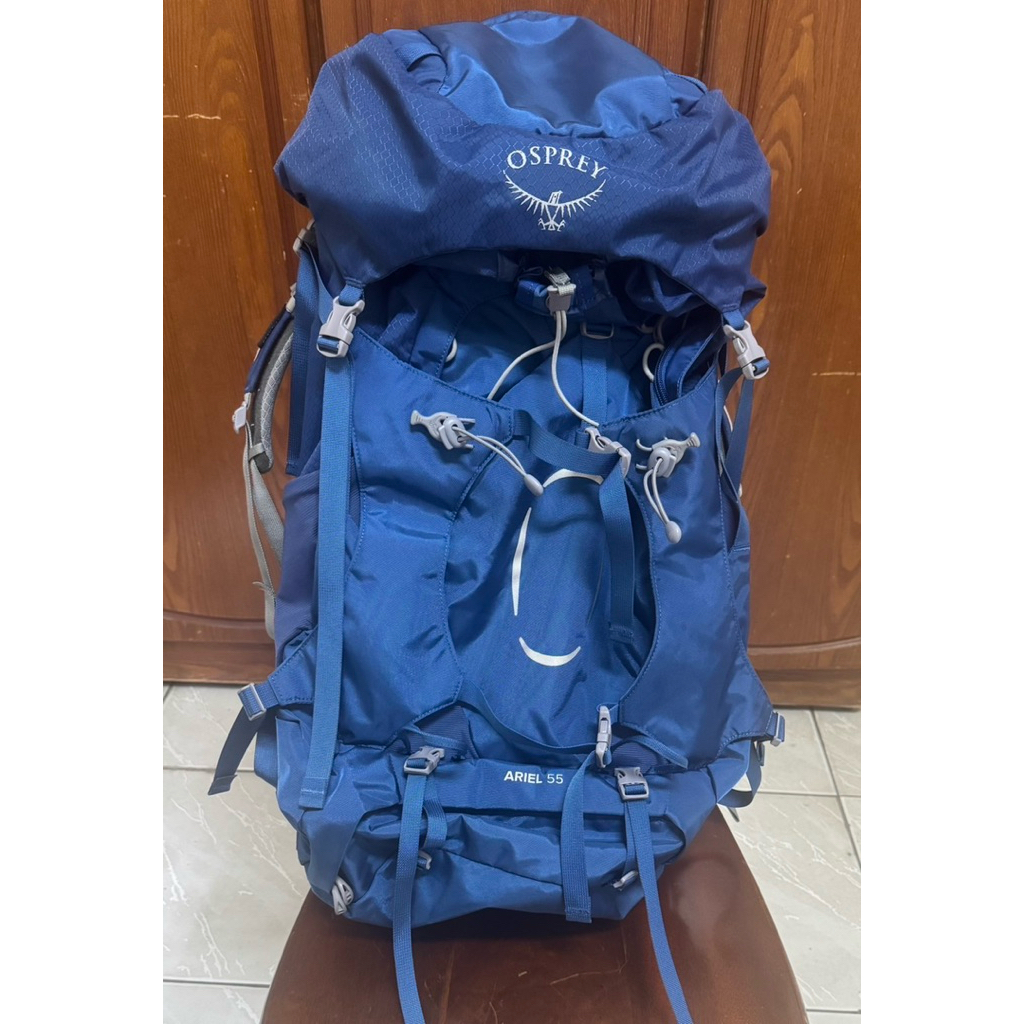 9成新 二手 Osprey Ariel  55L 登山背包 附雨套（含運）
