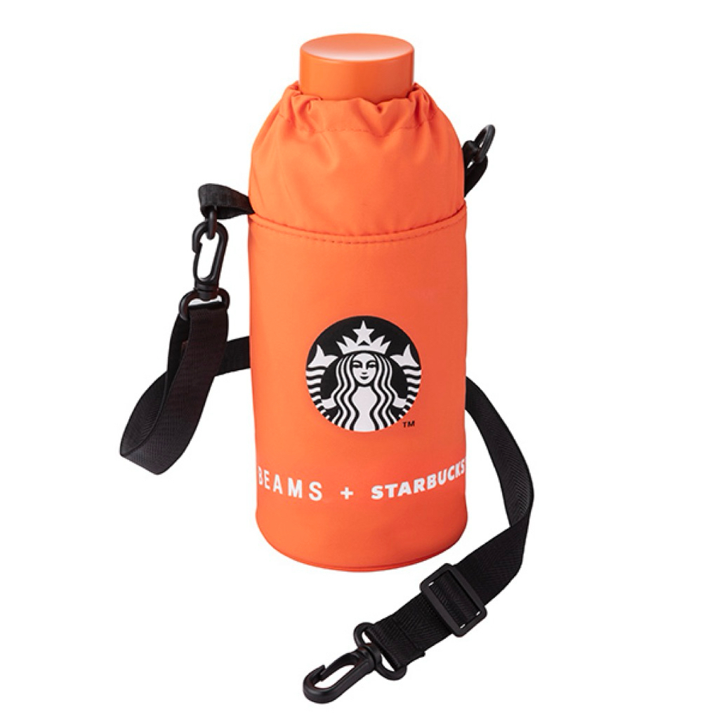 現貨 星巴克 Starbucks x BEAMS 好運橙 水壺袋 聯名系列