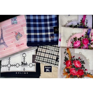 0714 絕版品 日本 手帕 CELINE BURBERRY DIOR YSL 芬迪 領巾 手帕 絲巾 方巾