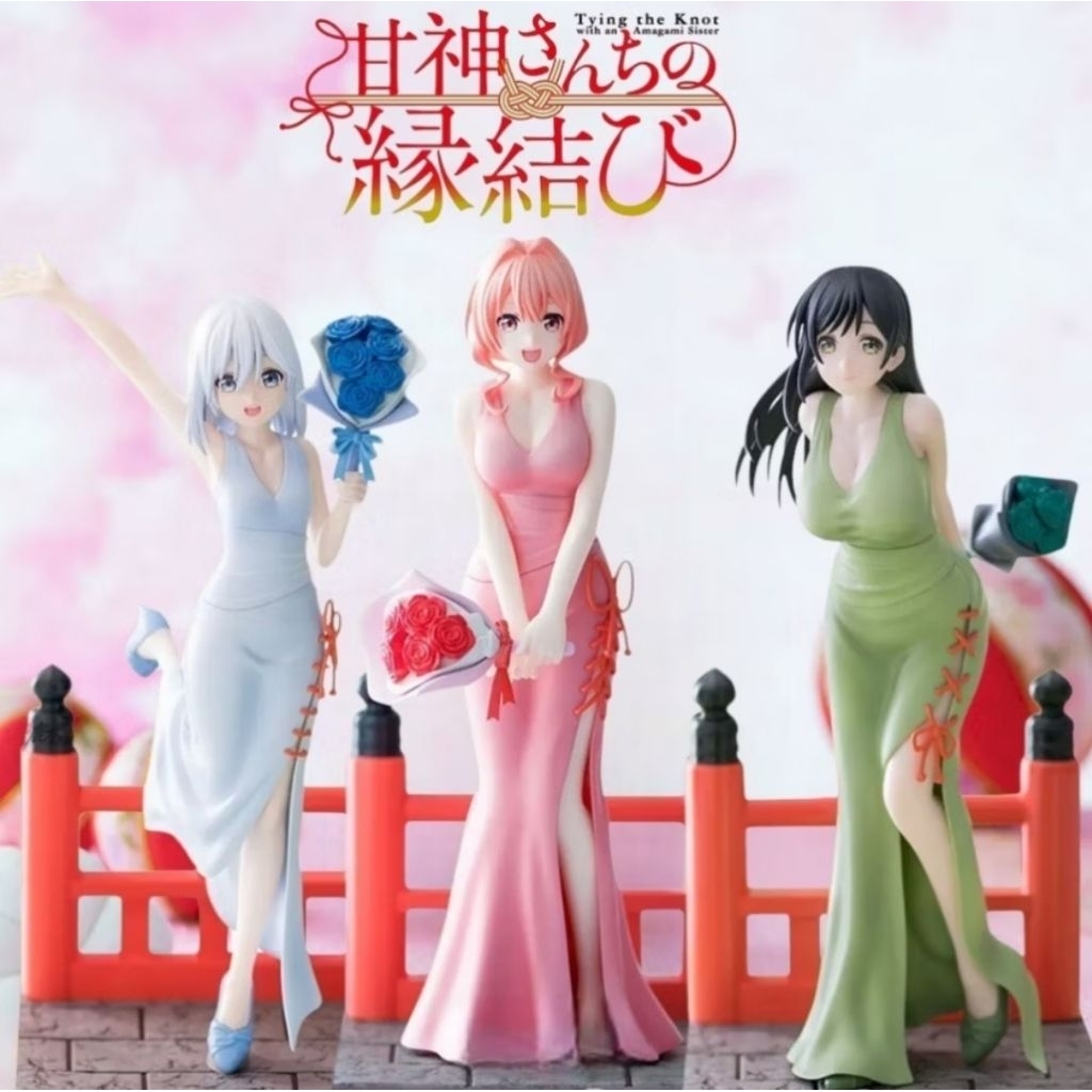 日版 景品 正品 SEGA Luminasta 結緣甘神神社 甘神朝姫 甘神夜重 甘神夕奈 禮服 公仔