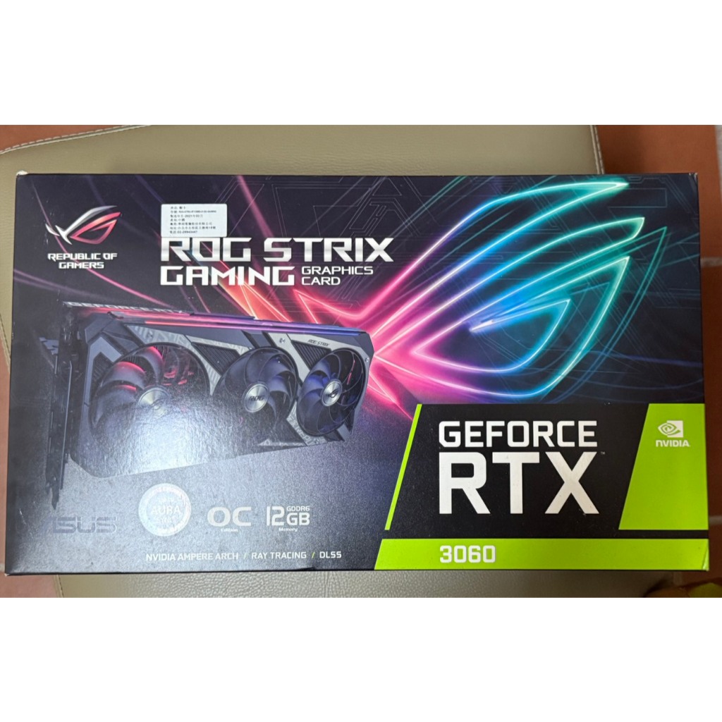 ASUS 華碩 ROG RTX 3060 12GB 顯示卡 二手