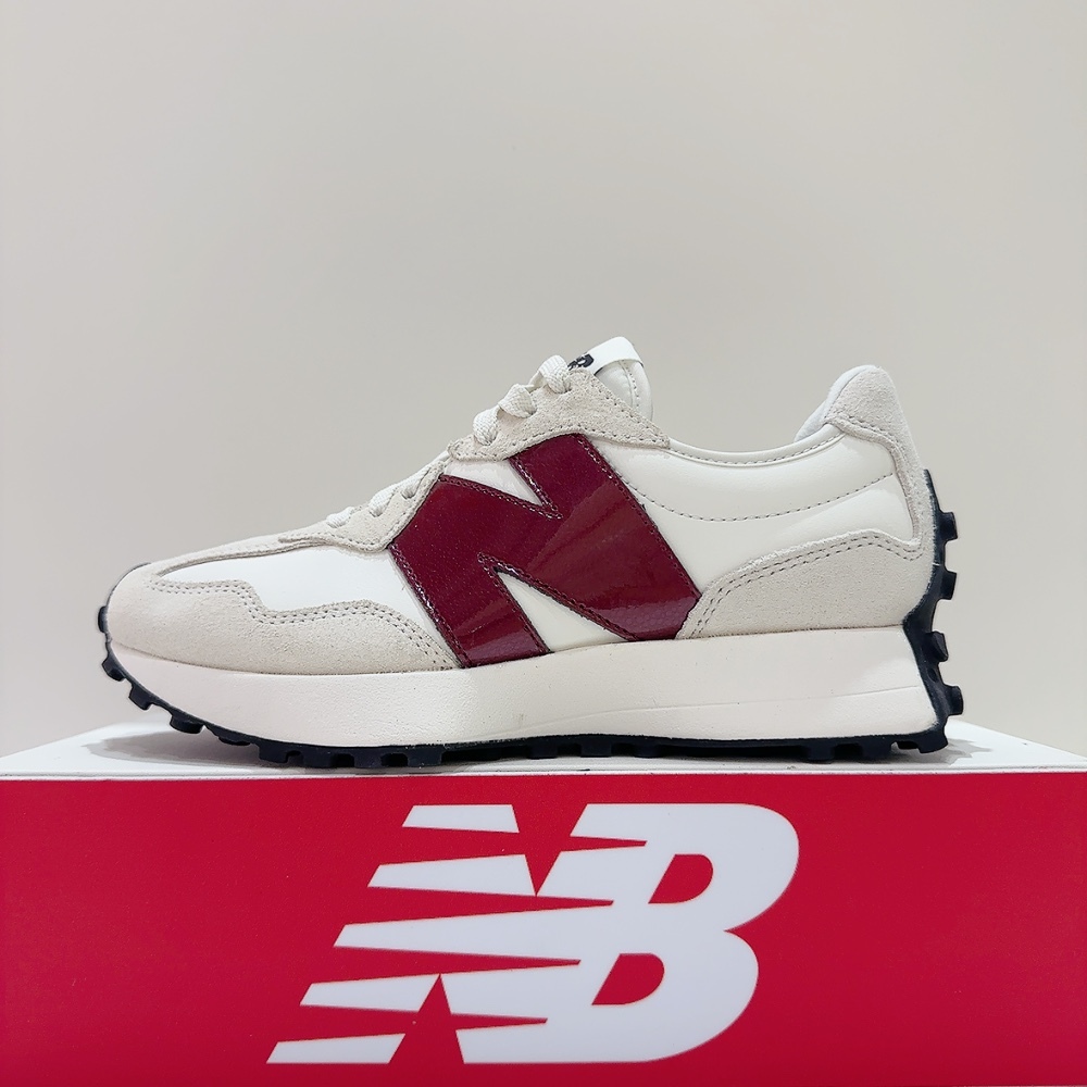 New Balance NB 327 女生 紫色 B楦 麂皮 漆皮 經典 復古 運動 休閒鞋 WS327JWC
